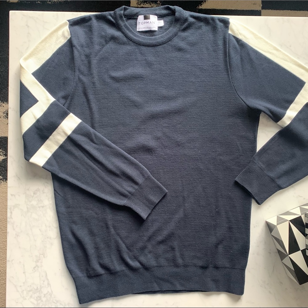 Topman Crewneck Navy Sweater